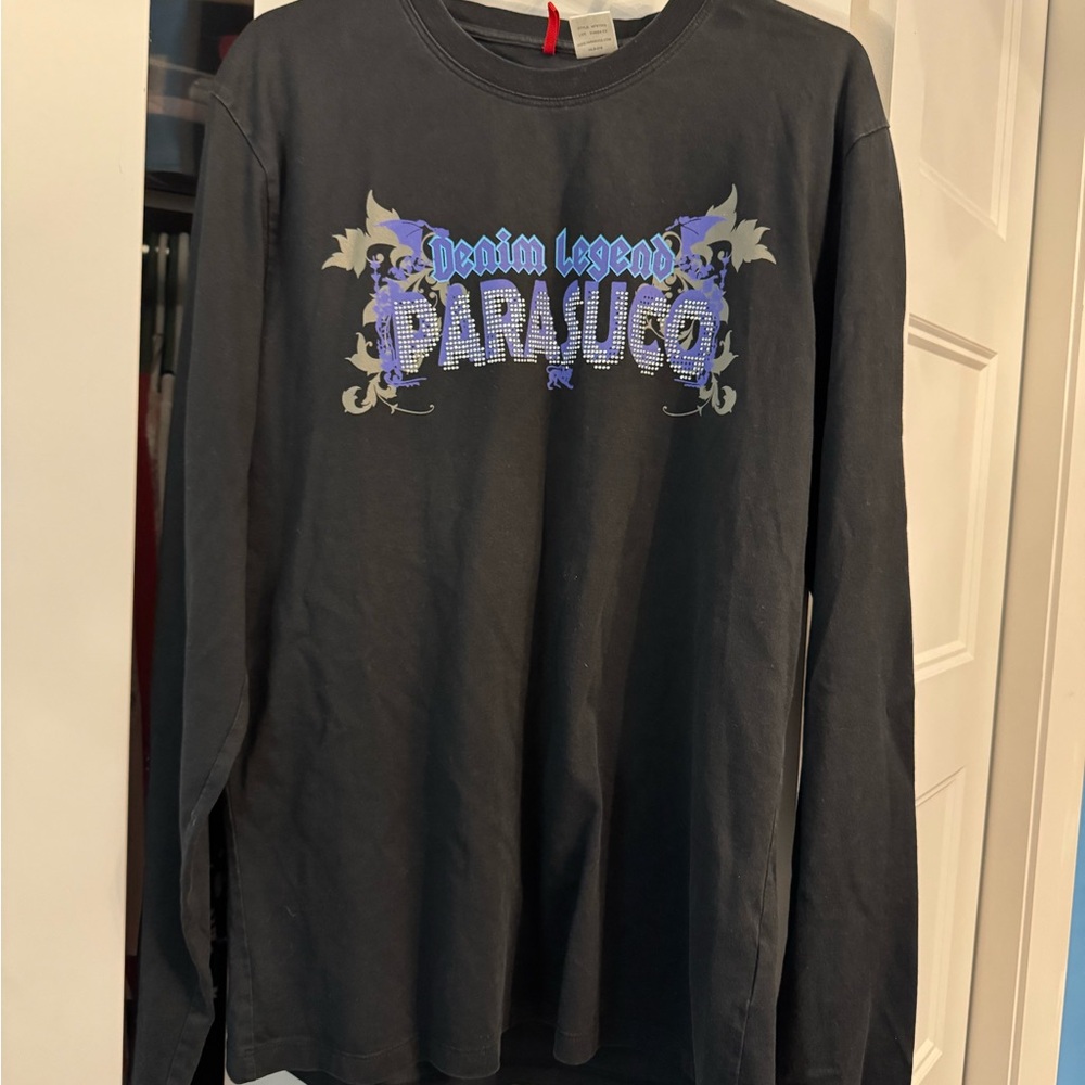 Parasuco Black Long Sleeve Graphic Tee